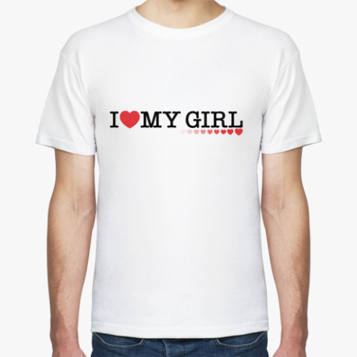 Футболка с принтом I love my girl
