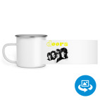 Кружка металлическая белая (круговая запечатка)