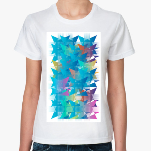 Классическая футболка с принтом Rhythm