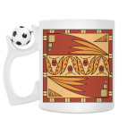 Кружка с футбольным мячиком