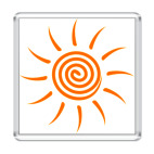 Магнит 6.5 x 6.5 см Солнышко