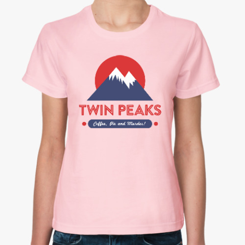 Женская футболка с принтом Твин Пикс Twin Peaks