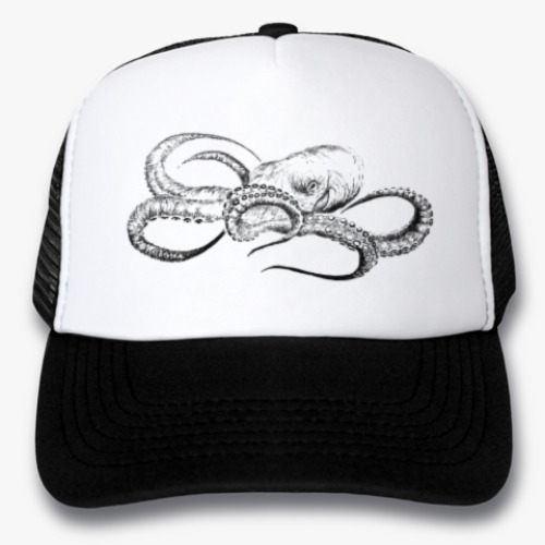 Кепка-тракер с принтом Осьминог