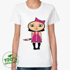 Женская футболка органик