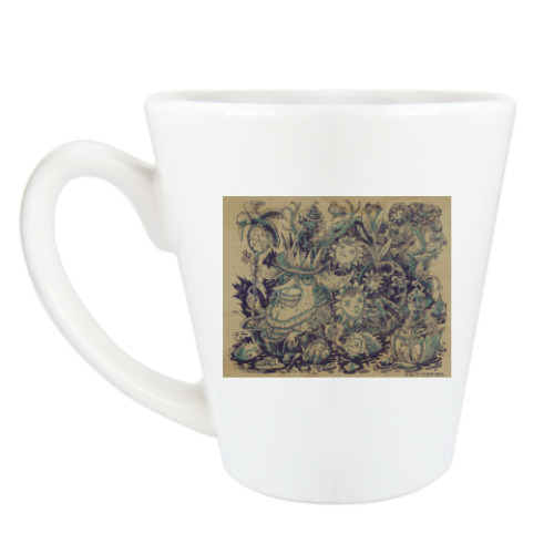 Чашка Латте с принтом Magic world