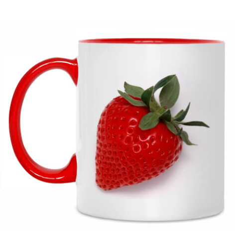 Кружка с принтом КЛУБНИЧКА