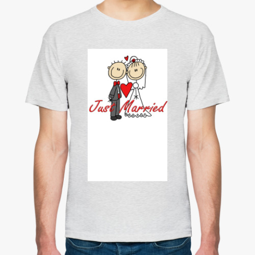 Футболка с принтом Just Married
