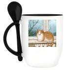 Кружка с ложкой