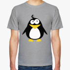 Классическая футболка Стильный пингвин