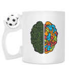 Кружка с футбольным мячиком