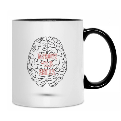 Кружка с принтом improve your skills