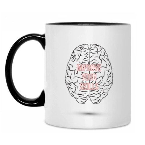 Кружка с принтом improve your skills