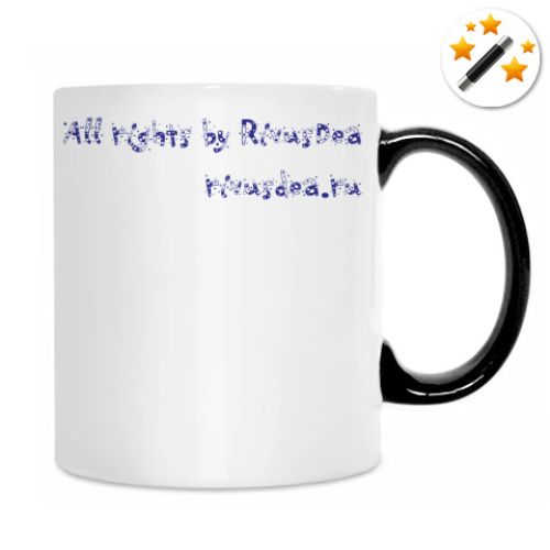 Кружка-хамелеон с принтом Ангел