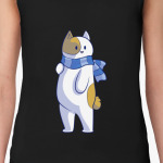 Котик в шарфе