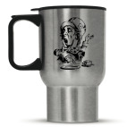 Кружка-термос металлик Сумасшедший Шляпник