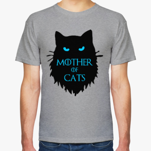 Футболка с принтом Mother of cats