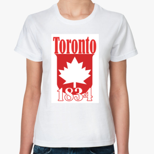 Классическая футболка с принтом Toronto