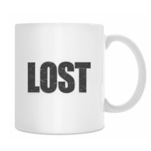 Кружка с принтом LOST