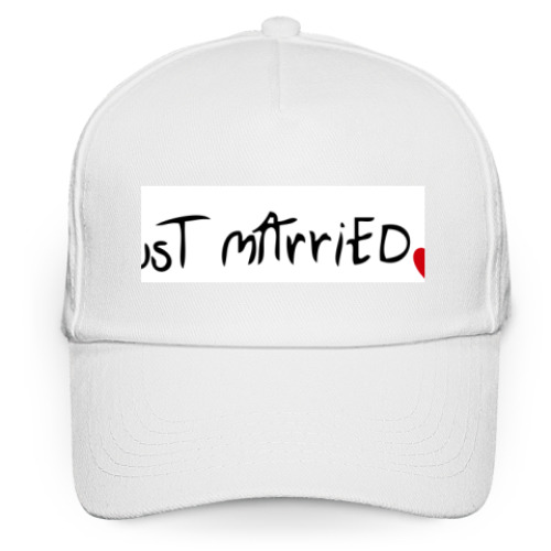 Кепка бейсболка с принтом Just Married