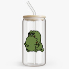 Банка с бамбуковой крышкой