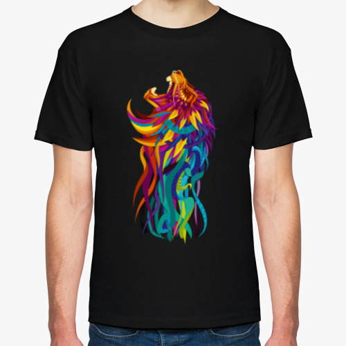 Футболка с принтом Лев Leo