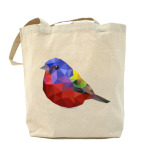 Птичка из полигонов