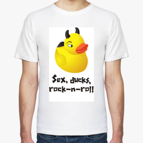 Футболка с принтом Evil duck