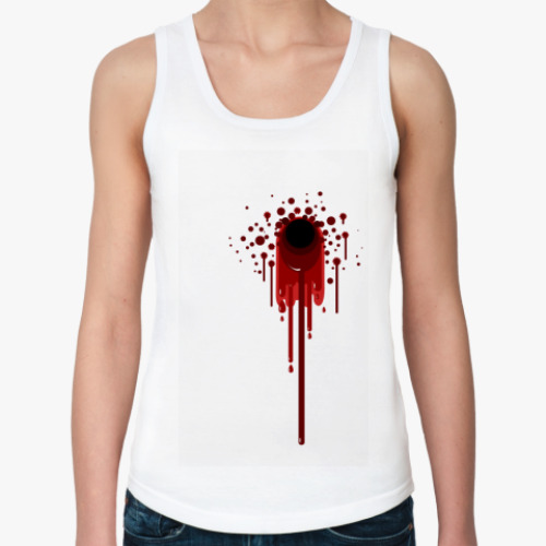 Женская майка с принтом blood