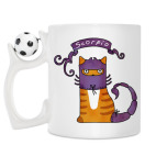 Кружка с футбольным мячиком