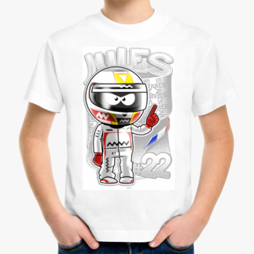 Детская футболка с принтом Jules № 22