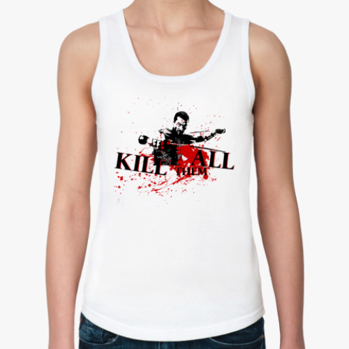 Женская майка с принтом Kill them ALL