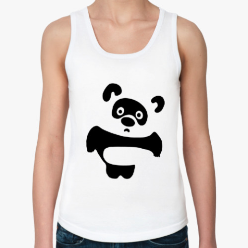 Женская майка с принтом  Мишка