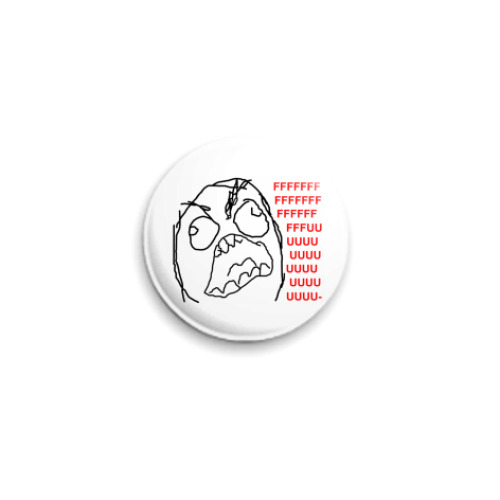 Значок 25мм с принтом FFUUU