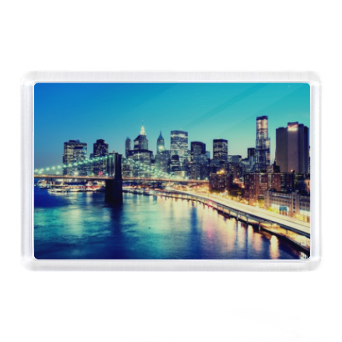 Магнит с принтом New York City, NY