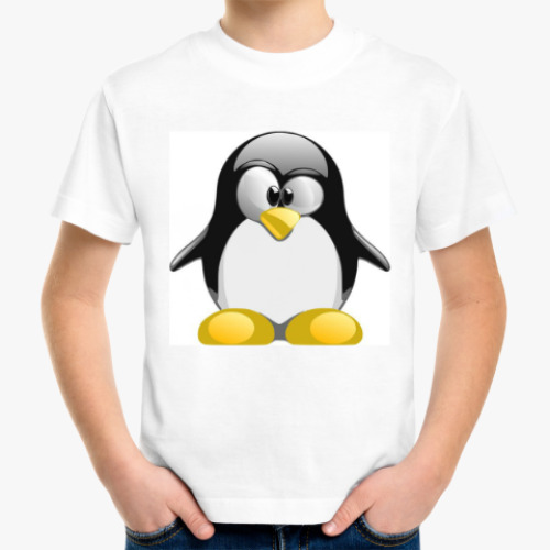 Детская футболка с принтом Linux