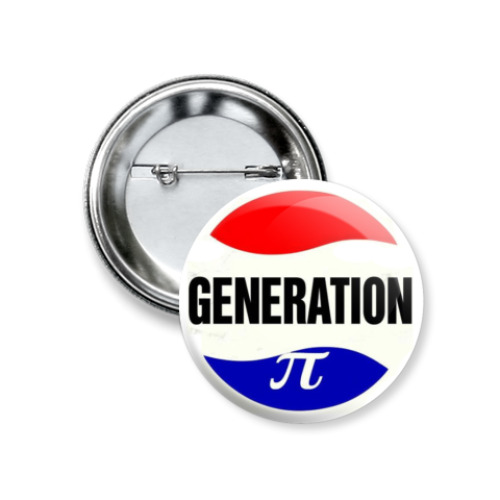 Значок 37мм с принтом  37 мм