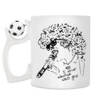 Кружка с футбольным мячиком