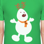 Олень - снеговик