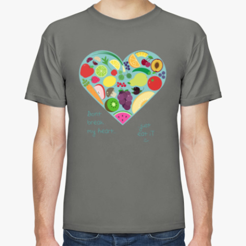 Футболка с принтом Вкусное сердце