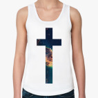 крест с текстурой galaxy