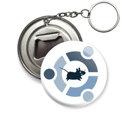 Брелок-открывашка с принтом Xubuntu
