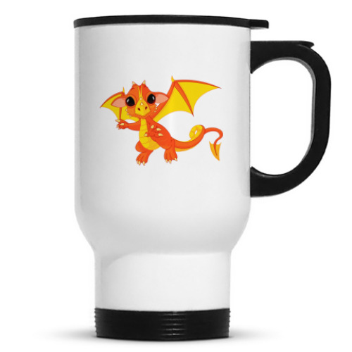 Кружка-термос с принтом Дракоша