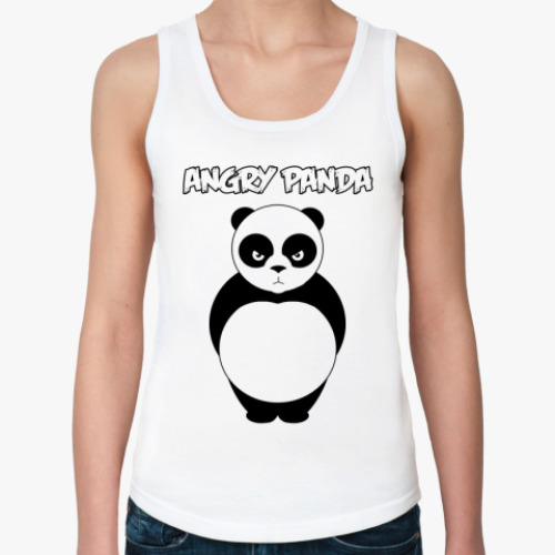 Женская майка с принтом  ANGRY PANDA