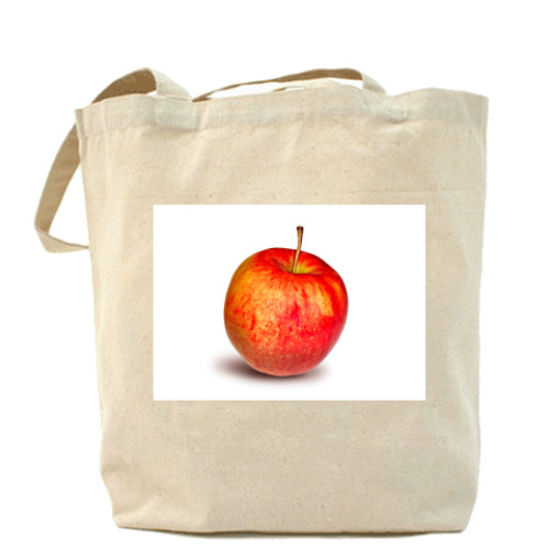 Сумка шоппер с принтом  'яблочко'