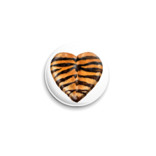 Значок 25мм с принтом TigerHeart