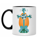 Кружка двухцветная