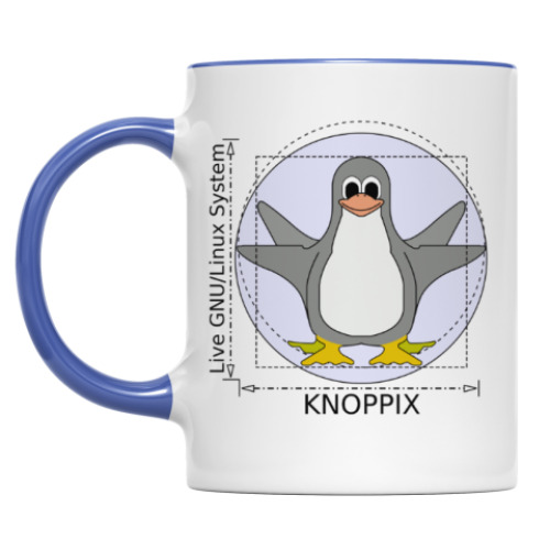 Кружка с принтом Knoppix