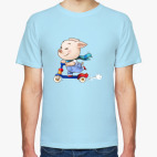 Классическая футболка Хрюндель на самокате