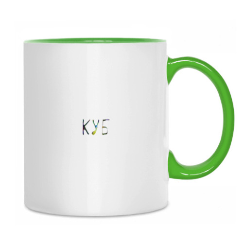 Кружка с принтом куб