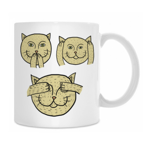 Кружка с принтом Ничего не вижу, ничего не...